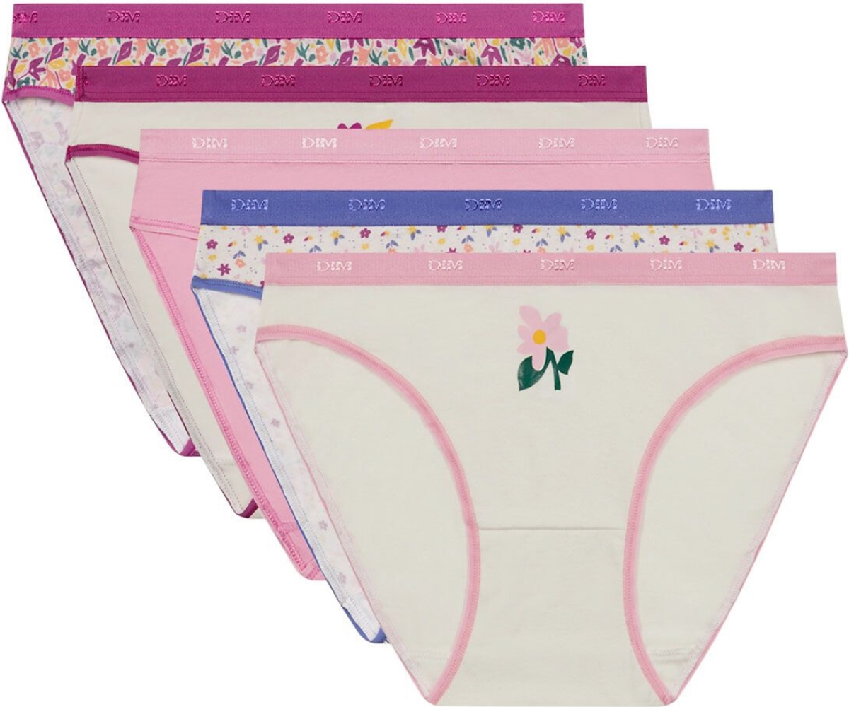 Dim Set van 5 slips pockets coton