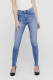 Only high waist skinny jeans blauw