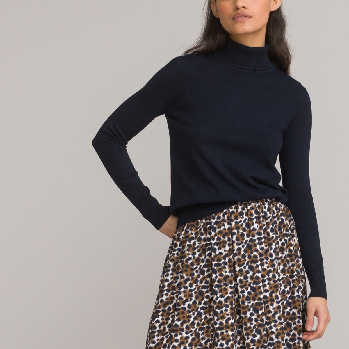 La Redoute Collections Basic trui, rolkraag