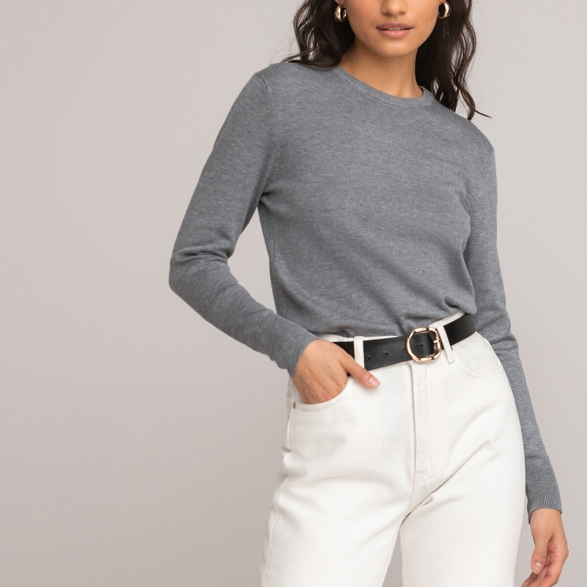 La Redoute Collections Basic trui, lange mouwen