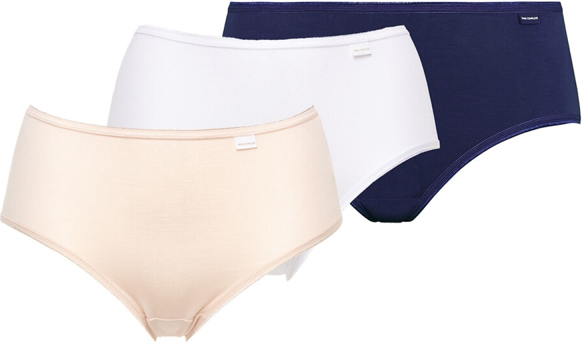 Sans Complexe Set van 3 midi slips Simplement Coton bio