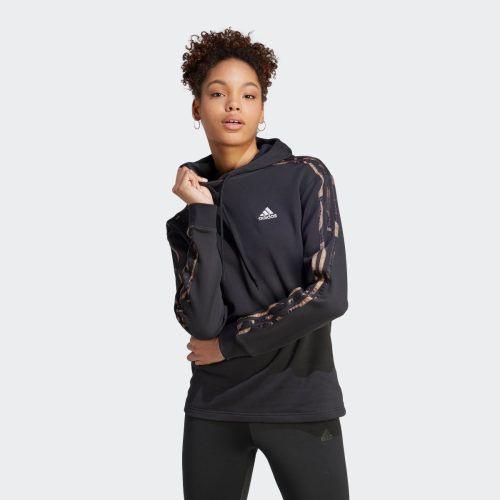 adidas Sportswear hoodie zwart/dierenprint