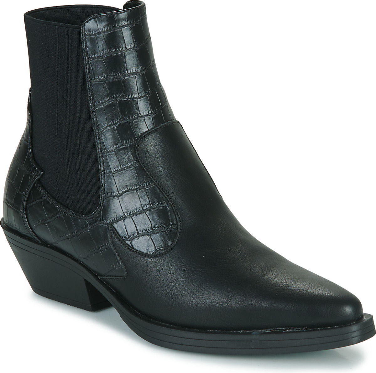 Enkellaarzen Only  ONLBRONCO-2 SHORT PU COWBOY BOOT