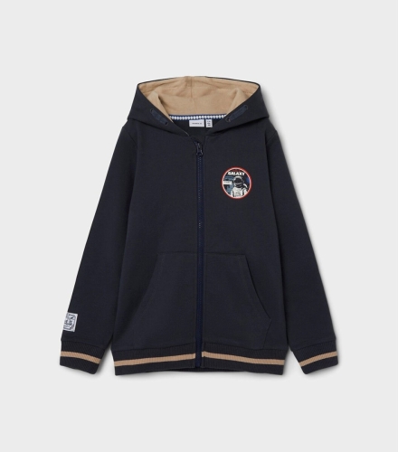 Sweater NAME IT  NKMLANDER SWE W HOOD BRU PS
