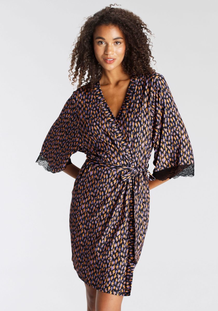 Lascana Kimono met kanten details