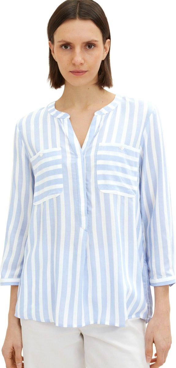 Tom tailor Blouse zonder sluiting met verborgen knoopsluiting