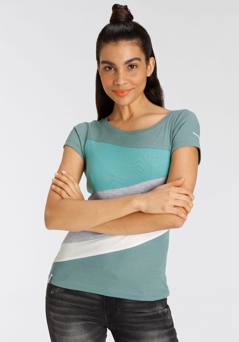 Kangaroos T-shirt met colourblocking-design