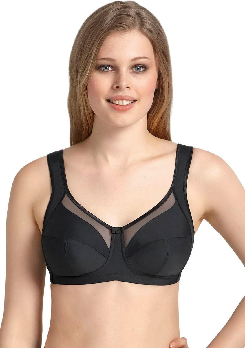 Anita Comfort Steun-bh Comfort-BH Clara met transparant netmateriaal aan de bovenkant van de cups, basic dessous