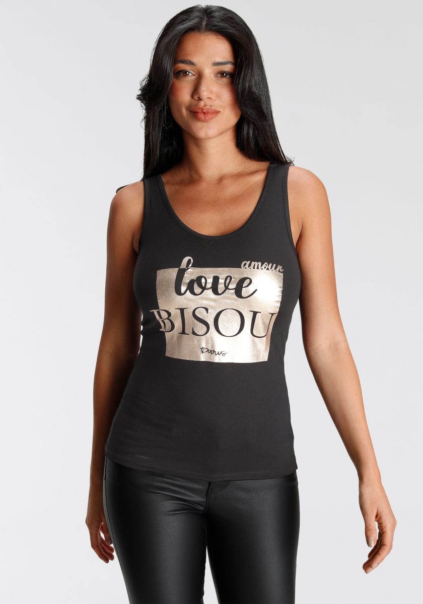 Melrose Tanktop met glitterprint