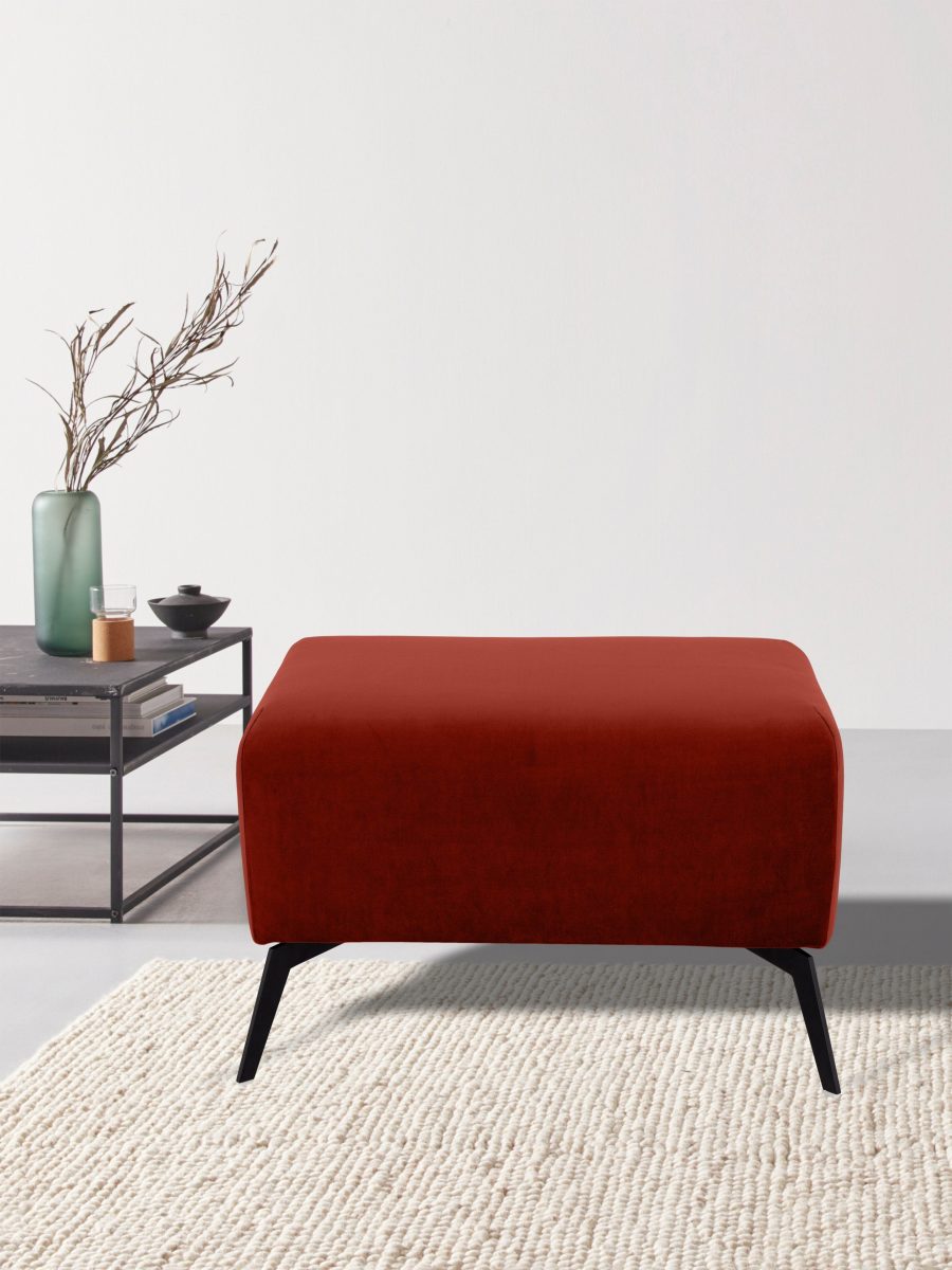 andas Hocker Gausdal met elegante metalen poten