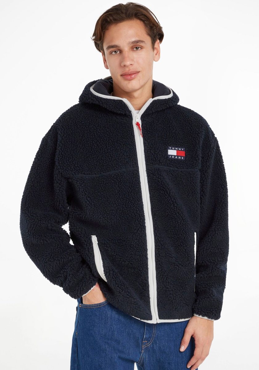 Tommy Jeans Pluchen jack TJM SHERPA ZIP THRU HOODIE