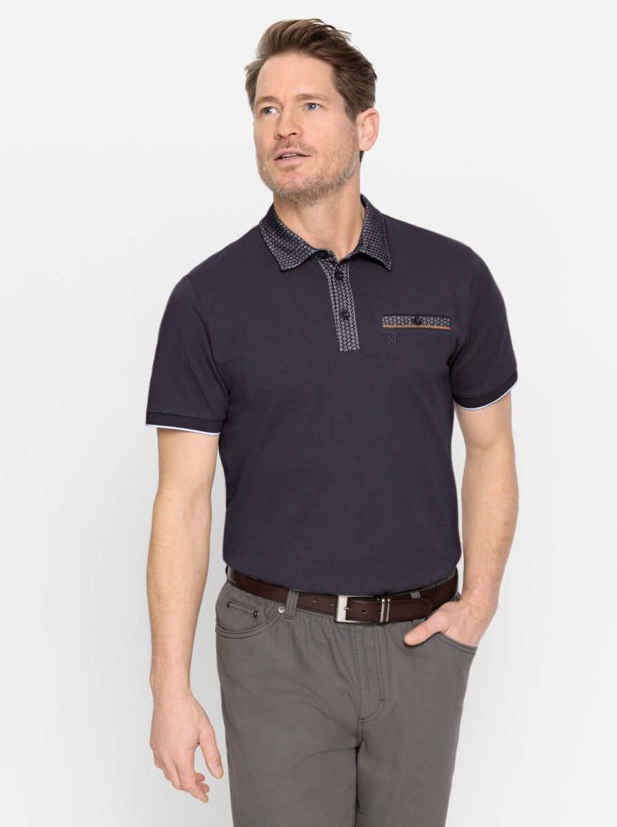 Marco Donati Poloshirt met korte mouwen (1-delig)