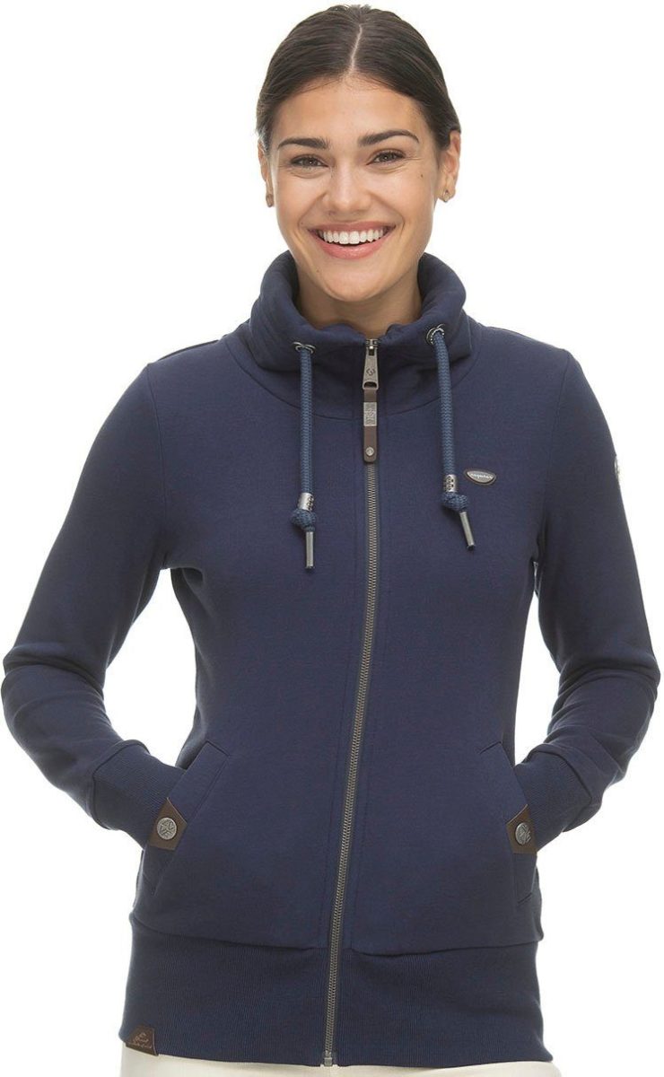 Ragwear Sweatvest RYLIE ZIP met hoge staande kraag