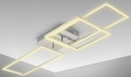 B.K.Licht Led-plafondlamp BK_FR1500 Deckenlampe, LED-Frame, Schwenkbar