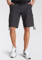 Bruno Banani Cargoshort met modieuze structuur (set, 2-delig, Met een afneembare riem)