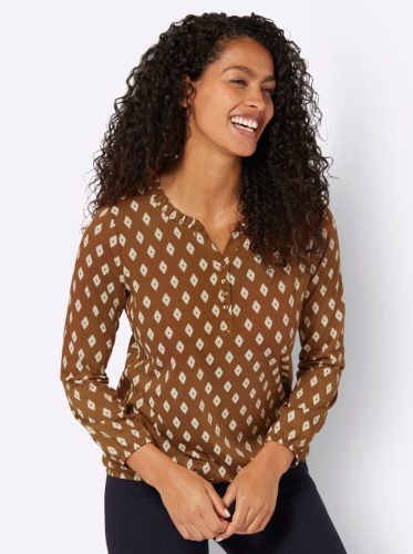 Classic Inspirationen Shirt met lange mouwen Gedessineerd shirt (1-delig)