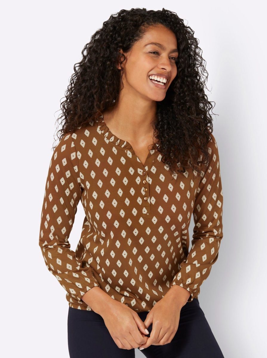 Classic Inspirationen Shirt met lange mouwen Gedessineerd shirt (1-delig)