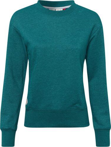 Ragwear Sweater AZALLEA Crewneck met sierknoop-beleg in natuurlijke hout-look