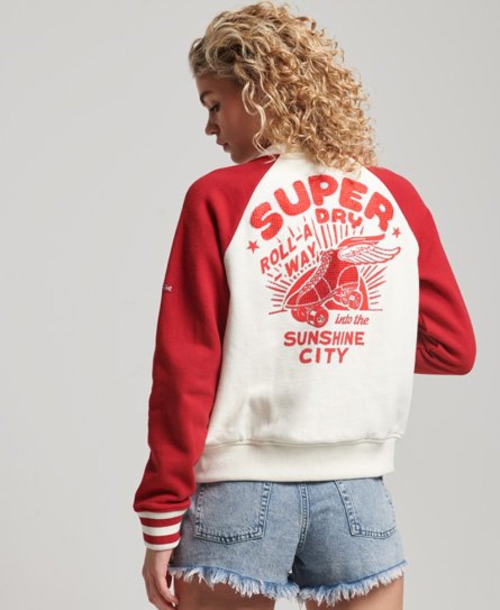 Superdry Sweatvest VINTAGE SCRIPT COLLEGE BOMBER