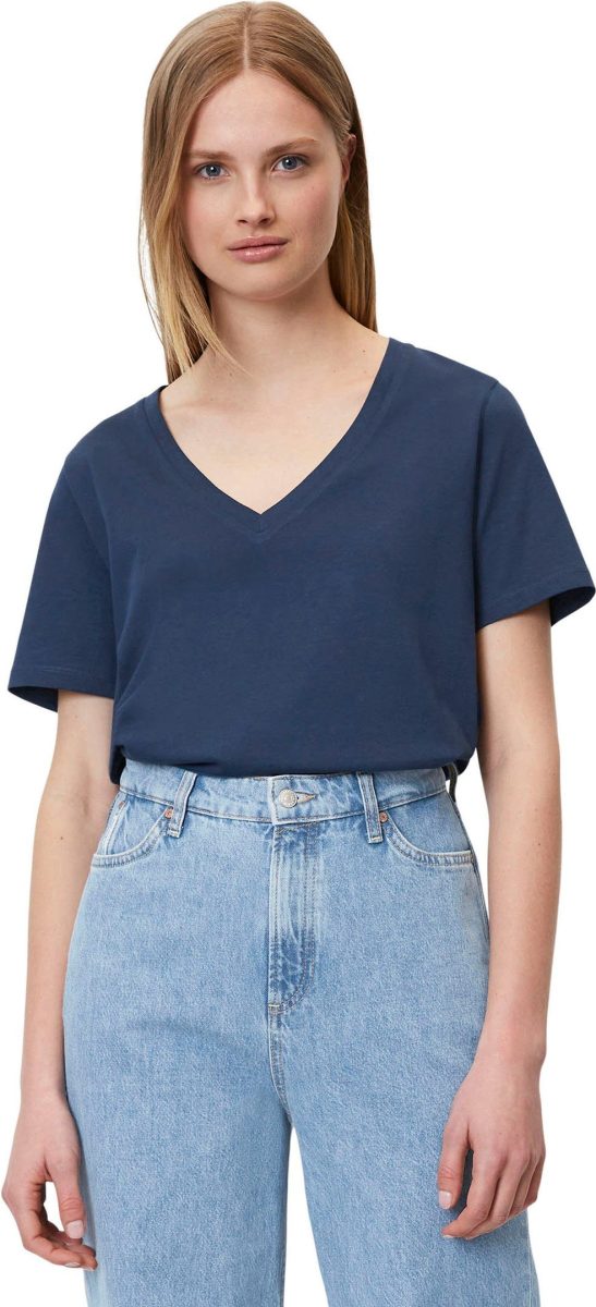 Marc O'Polo DENIM T-shirt met diepe v-hals