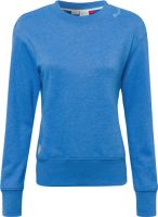 Ragwear Sweater AZALLEA Crewneck met sierknoop-beleg in natuurlijke hout-look