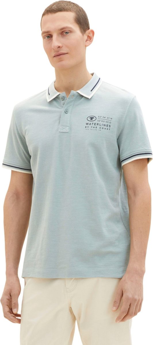 Tom tailor Poloshirt met een logo-opschrift