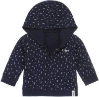 Dirkje vest met biologisch katoen donkerblauw/wit