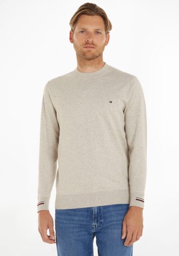 Tommy hilfiger Trui met ronde hals MOULINE GS STRIPED CREW NECK