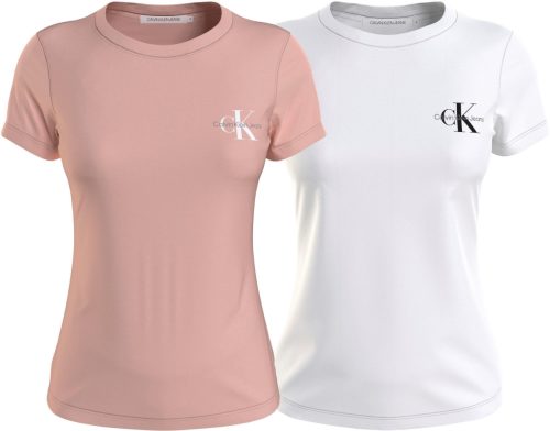Calvin Klein Jeans Plus T-shirt PLUS 2-PACK MONOLOGO SLIM TEE (set)