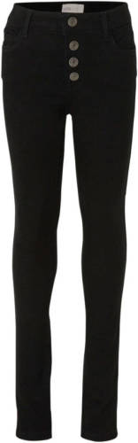 KIDS Only skinny jeans Rose met biologisch katoen zwart