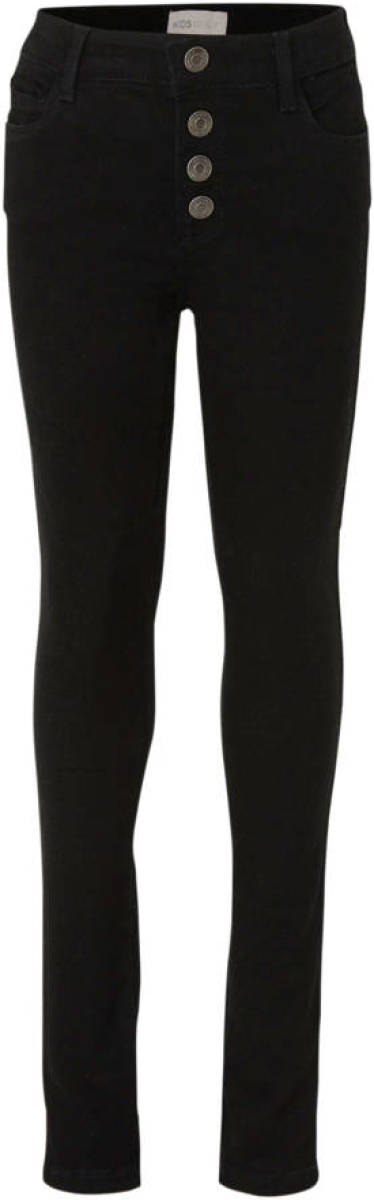 KIDS Only skinny jeans Rose met biologisch katoen zwart