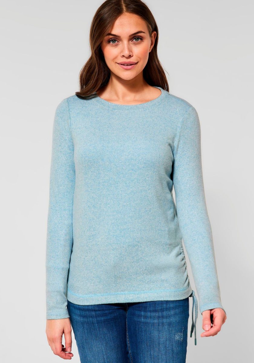 CECIL Shirt met lange mouwen met boothals