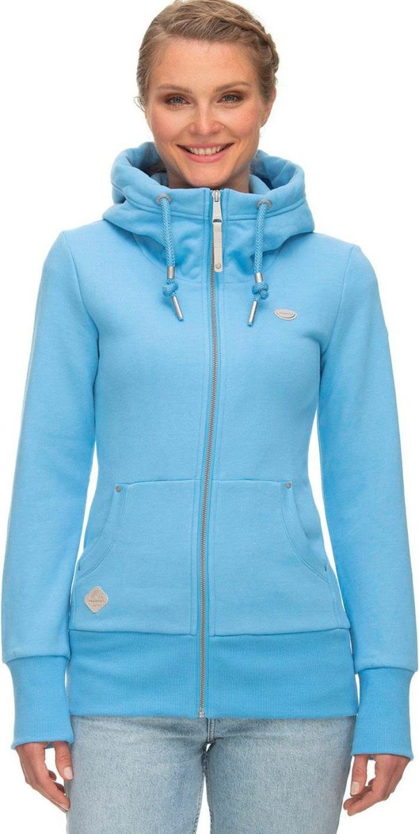 Ragwear Capuchonsweatvest NESKA ZIP met brede ribboorden