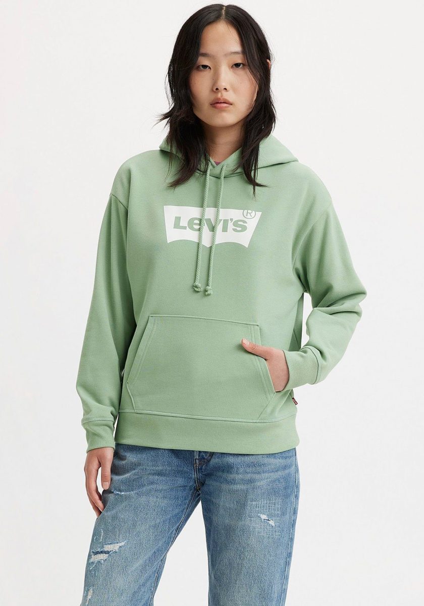 Levi's hoodie met logo groen