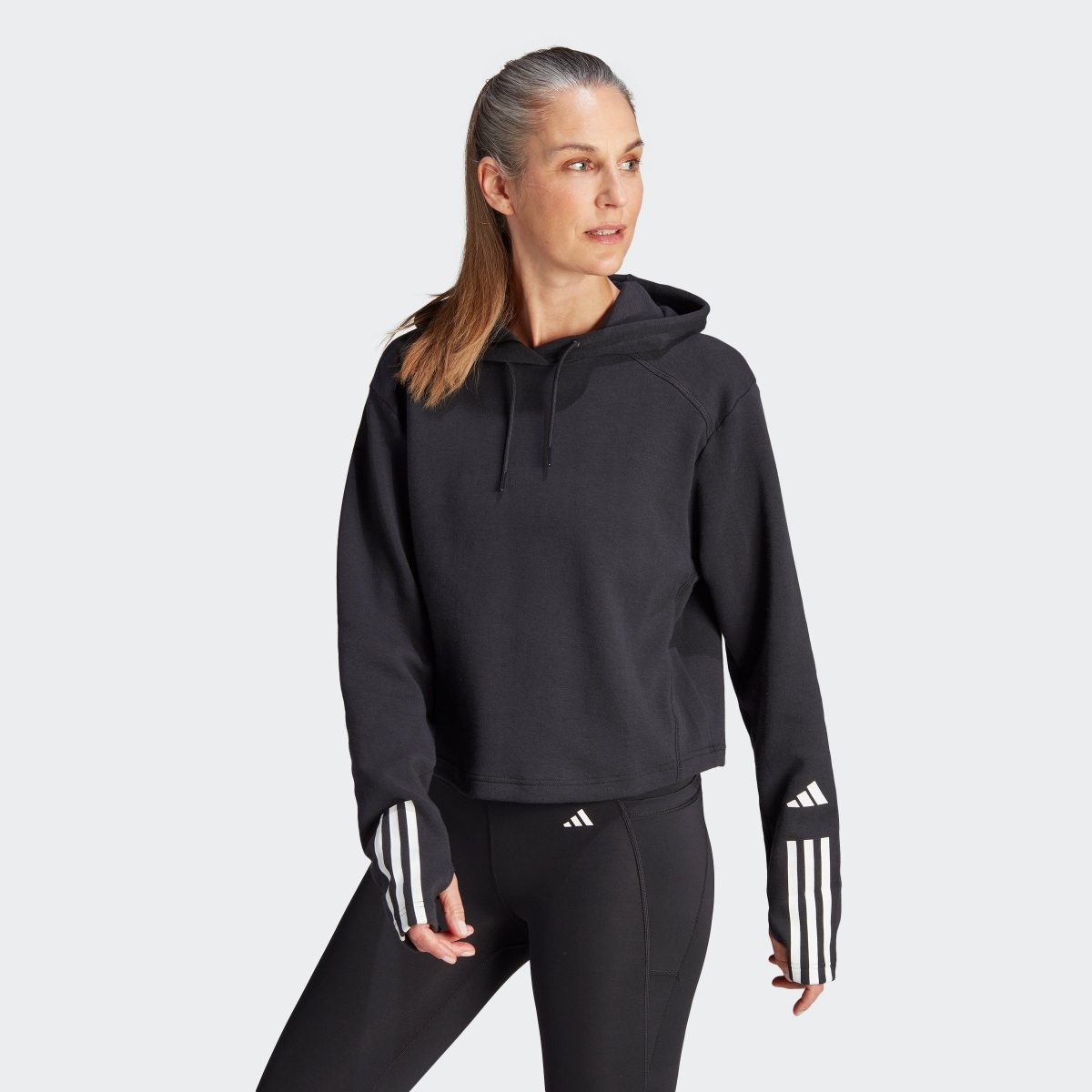 adidas Performance Sweatshirt TRAIN ESSENTIALS TRAIN COTTON 3-STRIPE HOODIE