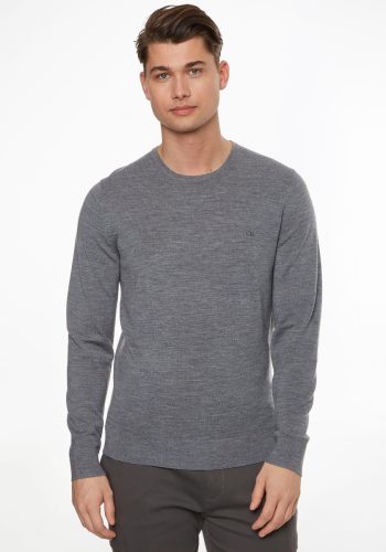 Calvin klein Trui met ronde hals SUPERIOR WOOL CREW NECK SWEATER