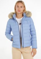Tommy Jeans Gewatteerde jas TJW BASIC HOODED DOWN JACKET met imitatiebont aan de capuchon & Tommy Jeans-merklabel