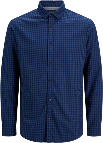 JACK & JONES PLUS SIZE geruit oversized overhemd Plus Size blauw/donkerrood