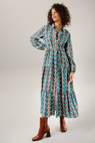 Aniston CASUAL Maxi-jurk (Met een afneembare bindceintuur)