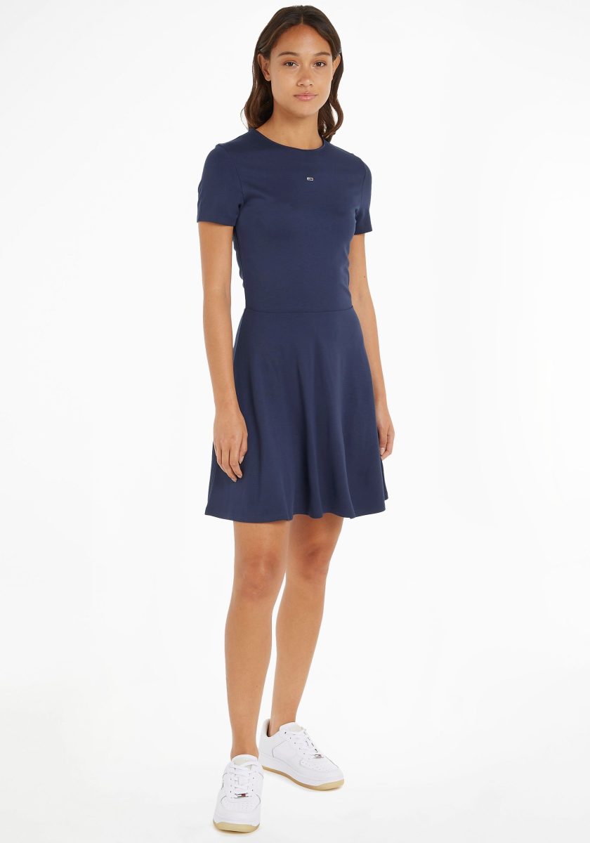 Tommy Jeans Shirtjurk TJW ESSENTIAL SS FIT&FLARE DRESS