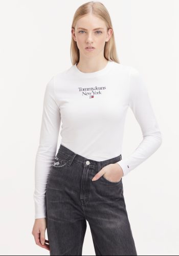 Tommy Jeans Shirt met lange mouwen TJW BBY ESSENTIAL LOGO 1 LS