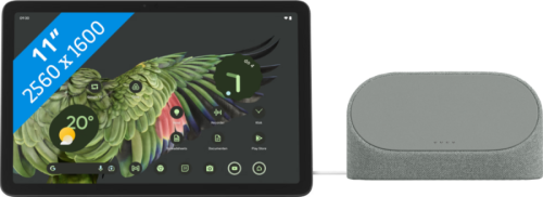 Google Pixel Tablet 128GB Wifi Grijs en Oplaaddock met Speaker + Extra Dock