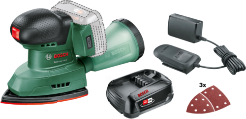 Bosch EasySander 18V-8 + 2,5 Ah accu (2x)