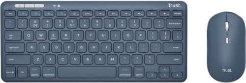 Trust Lyra Multi-Device Wireless Keyboard & Mouse Toetsenbord Blauw