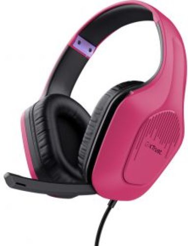 Trust GXT 415P Zirox Headset Bedraad Hoofdband Gamen Roze