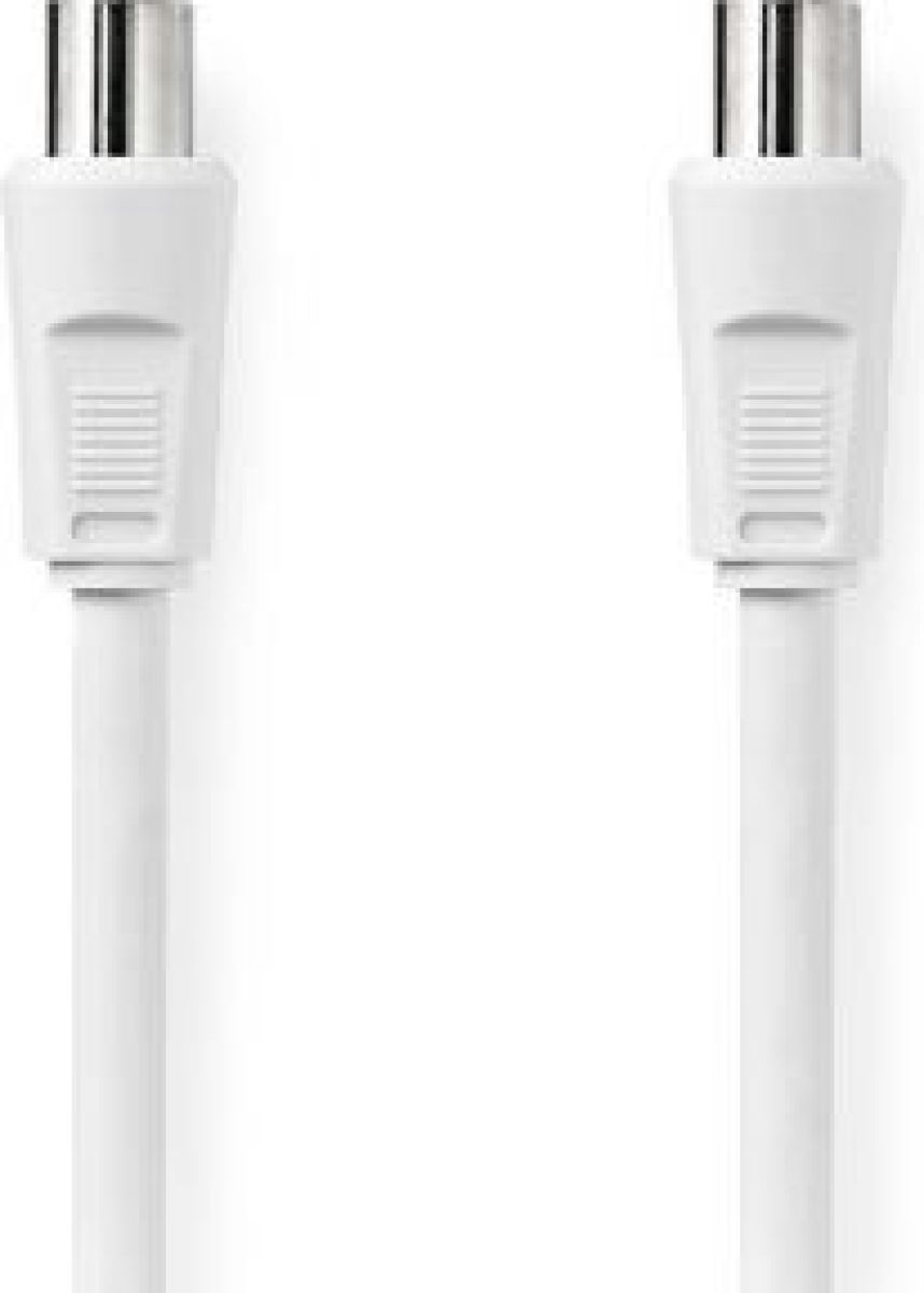 Nedis Coaxkabel | IEC (Coax) Male | IEC (Coax) Female | Vernikkeld | 90 dB | 75 Ohm | Dubbel Afgeschermd |