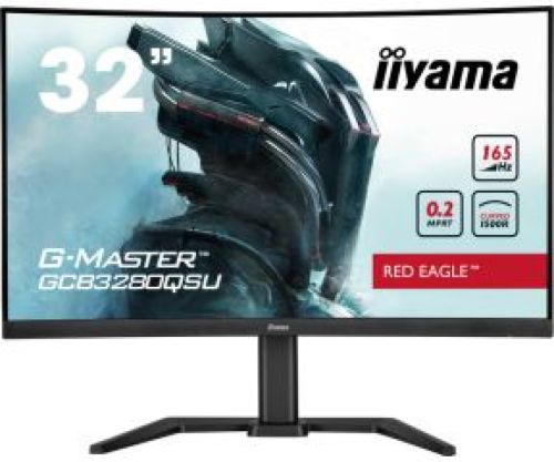 iiyama G-Master Red Eagle GCB3280QSU-B1 32 Quad HD 165Hz Curved VA Monitor - Zwart