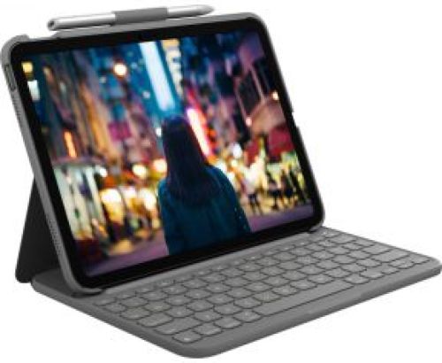 Logitech Slim Folio Grijs Bluetooth AZERTY Frans