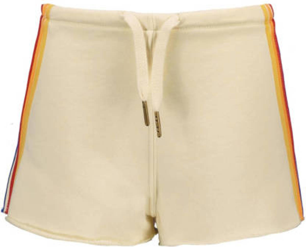 Street called Madison regular fit sweatshort Eva met zijstreep offwhite
