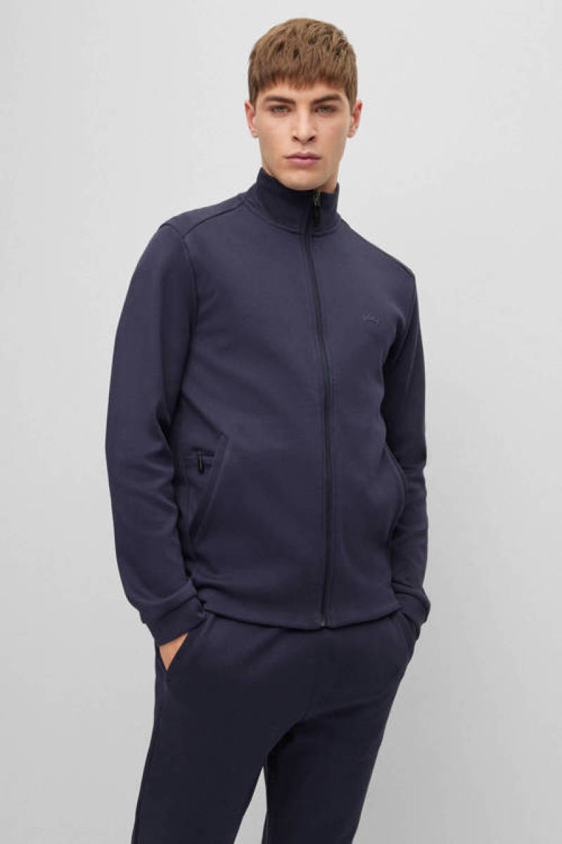 BOSS sweatvest Skaz Curved navy